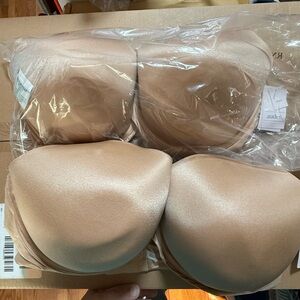 NEW Set of Size 44DD Auden nursing bra full coverage lightly lined t-shirt Beige
